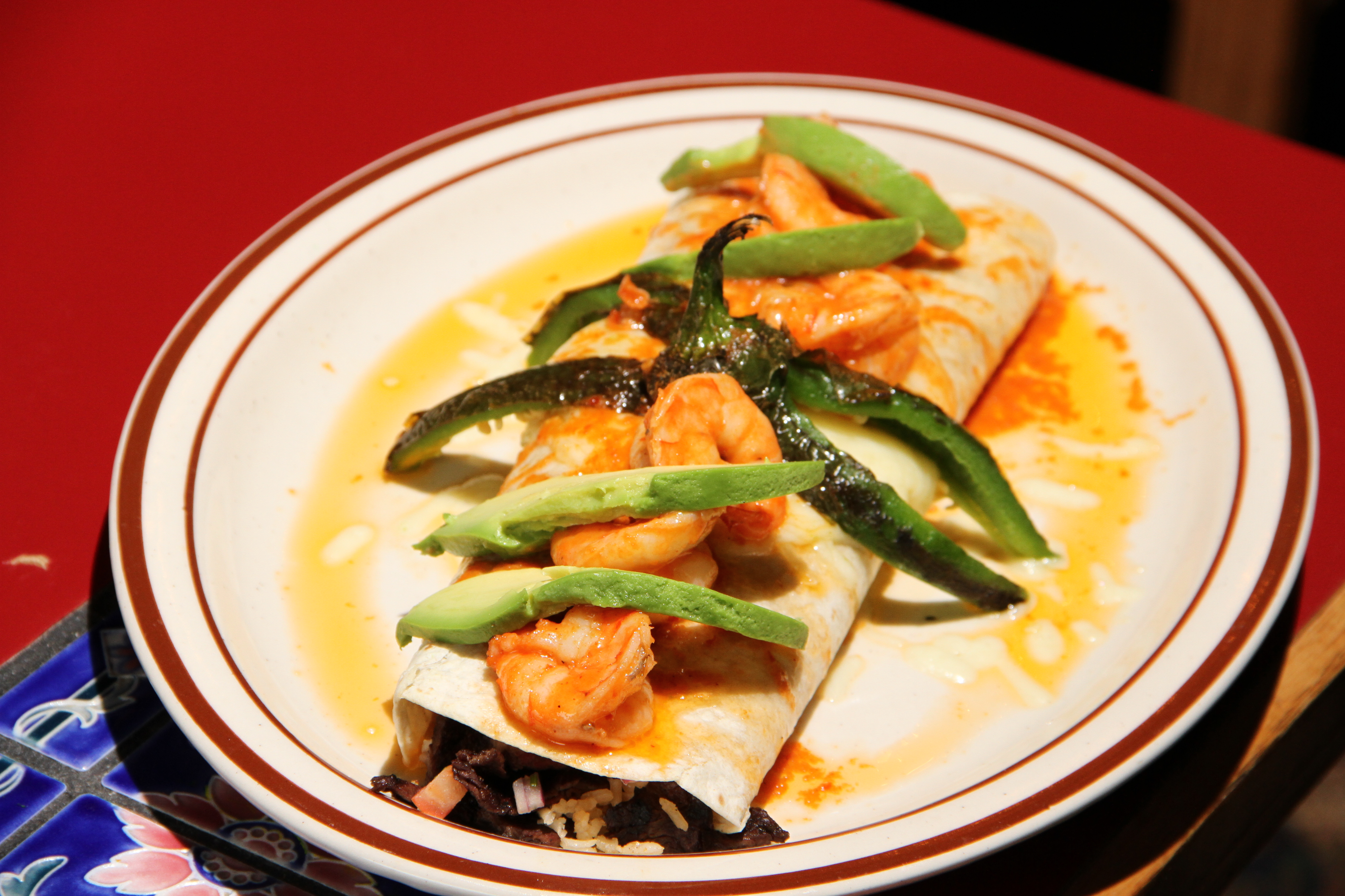 Shrimp Burrito Mexican Food